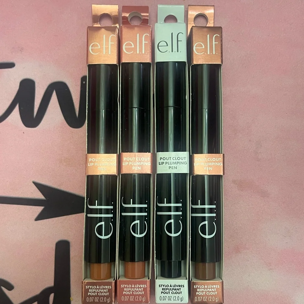 Elf pout clout lip plumping pen bundle x 4
